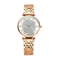 Luxury Women Wrist Quartz Watches Stainless Steel CZ Stone Dial Custom Logo