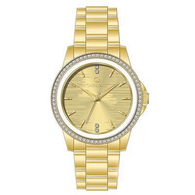 Modern Luxury Stainless Steel Watch , Mineral Glass Men'S Quartz Wrist Watch