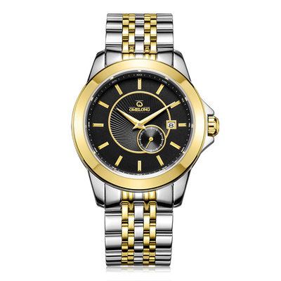 Waterproof Copper Dial Quartz Stainless Steel Watch Luminous Men Mechanical Watch