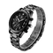 IP Black Plated Stainless Steel Strap Watch With Chronograph Feature