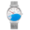 6mm Ultrathin Quartz Stainless Steel Watch , Single Needle Classic Digital Scale Watch